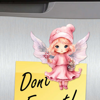 Colorful Fairies Decorative Eco Wood Magnets Set of 6 by G. Debrekht - Love Family Decor - 8090006G-S6