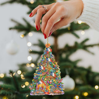 Santas Around the World - French Inspired Santa - Eco Wood Ornaments Set of 3 by G. DeBrekht Christmas Santa Snowman Decor - 8091303S3