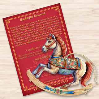 Rocking Horse Wooden Ornaments by G. Debrekht - Christmas Decor - 8100196-3