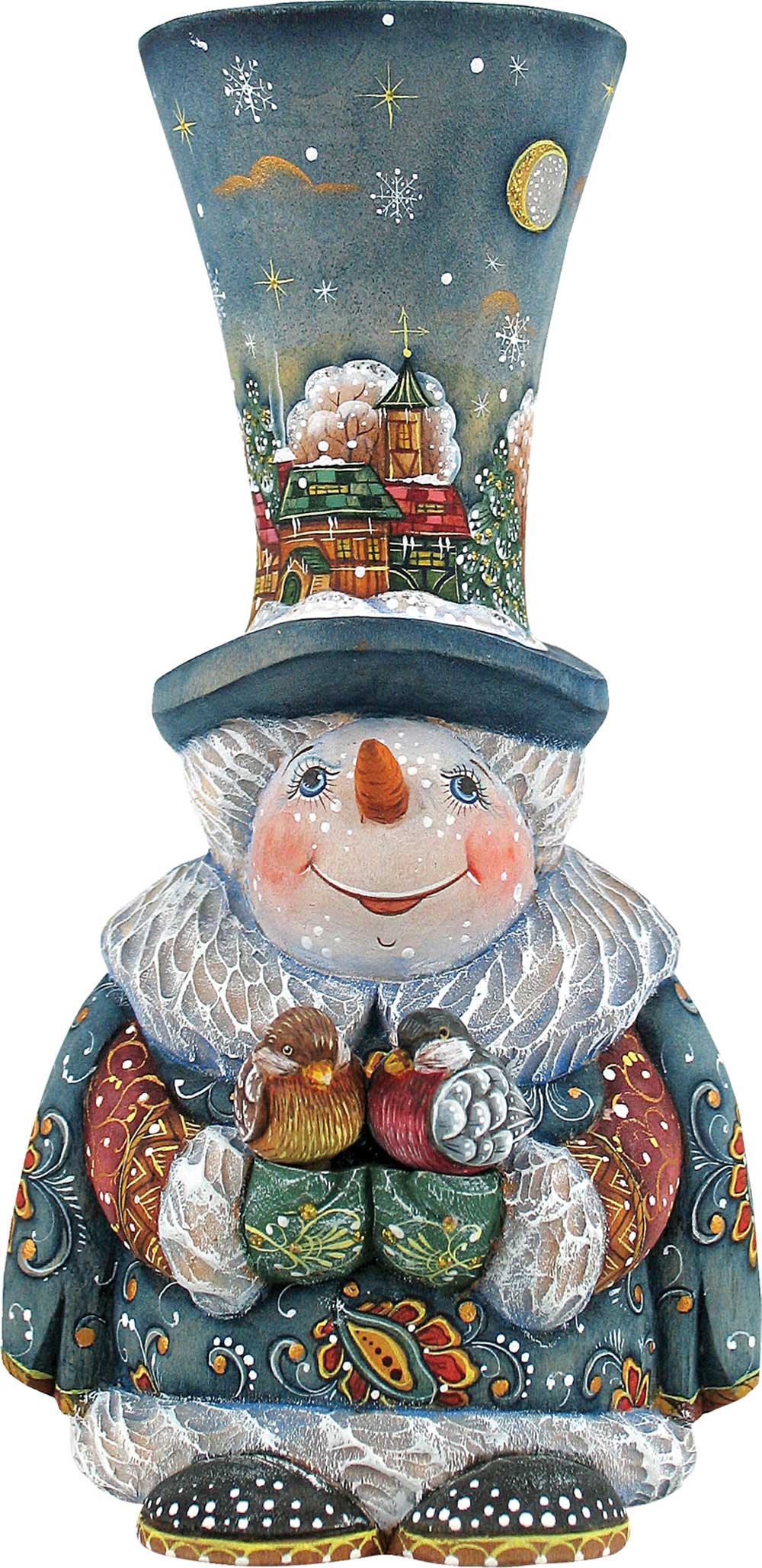 Old World Christmas Snowman Door Decor by G. DeBrekht - Christmas Santa Snowman Decor - 8116420H