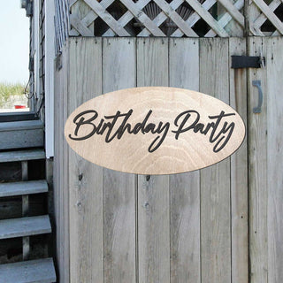 Birthday Party Sign, Birch Wood Sign, Happy Birthday Sign, Welcome Sign, Birthday Party Decorations - 320312