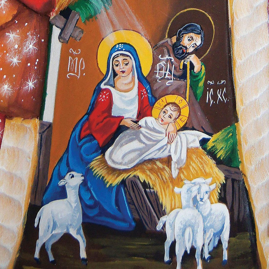 Message of Faith Santa Hand-Painted WOODCARVED Masterpiece by G. DeBrekht - Nativity Holiday Decor - 2821494 *** PRE-ORDER - Handmade Just for You! ***