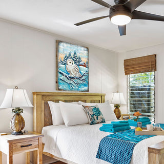 Lokki Owl Art Wooden Wall Art by Nature Wonders - Nature Wildlife Decor - 95213B