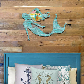 Mermaid Coastal Door Decor by G. DeBrekht - Coastal Holiday Decor - 8198514H