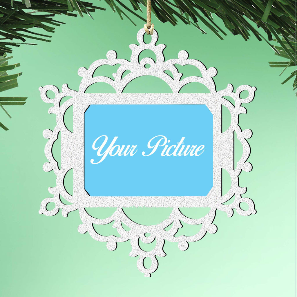 Snowflake Ornament Picture Frame Ornament for Photo by G.DeBrekht - 8141159PF