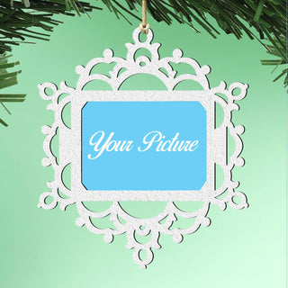 Snowflake Ornament Picture Frame Ornament for Photo by G.DeBrekht - 8141159PF