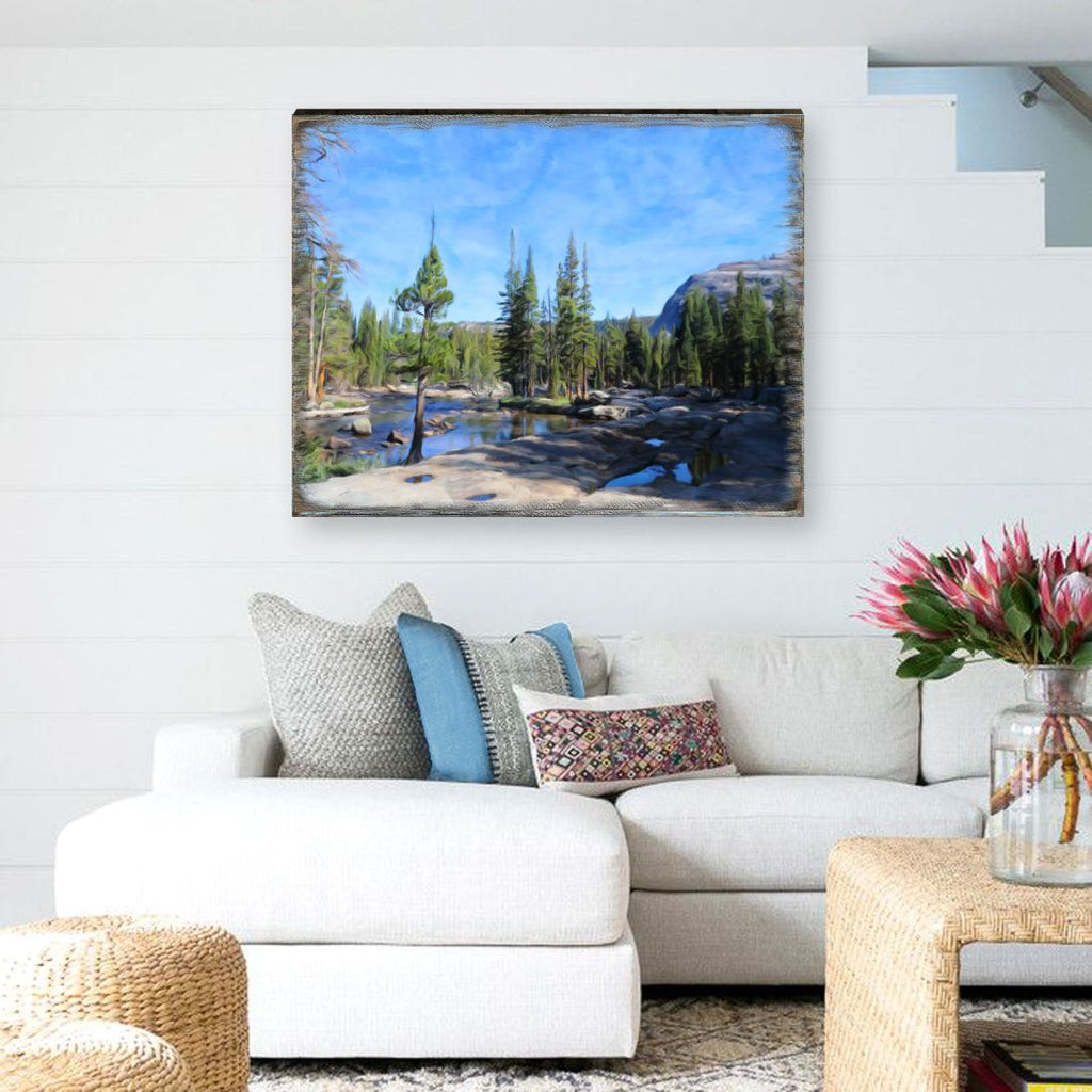 In the Mountains Art Wooden Wall Art by Nature Wonders - Nature Wildlife Decor - 95404B