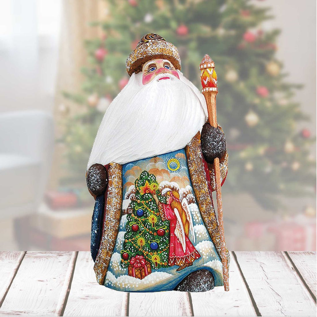 Trim a Tree Angel Hand-Painted WOODCARVED Masterpiece by G. DeBrekht - Christmas Decor - 8214836