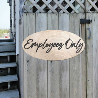 Employees Only Sign, Made in the USA sign, Business sign, warning sign, Birch wood sign - 320315