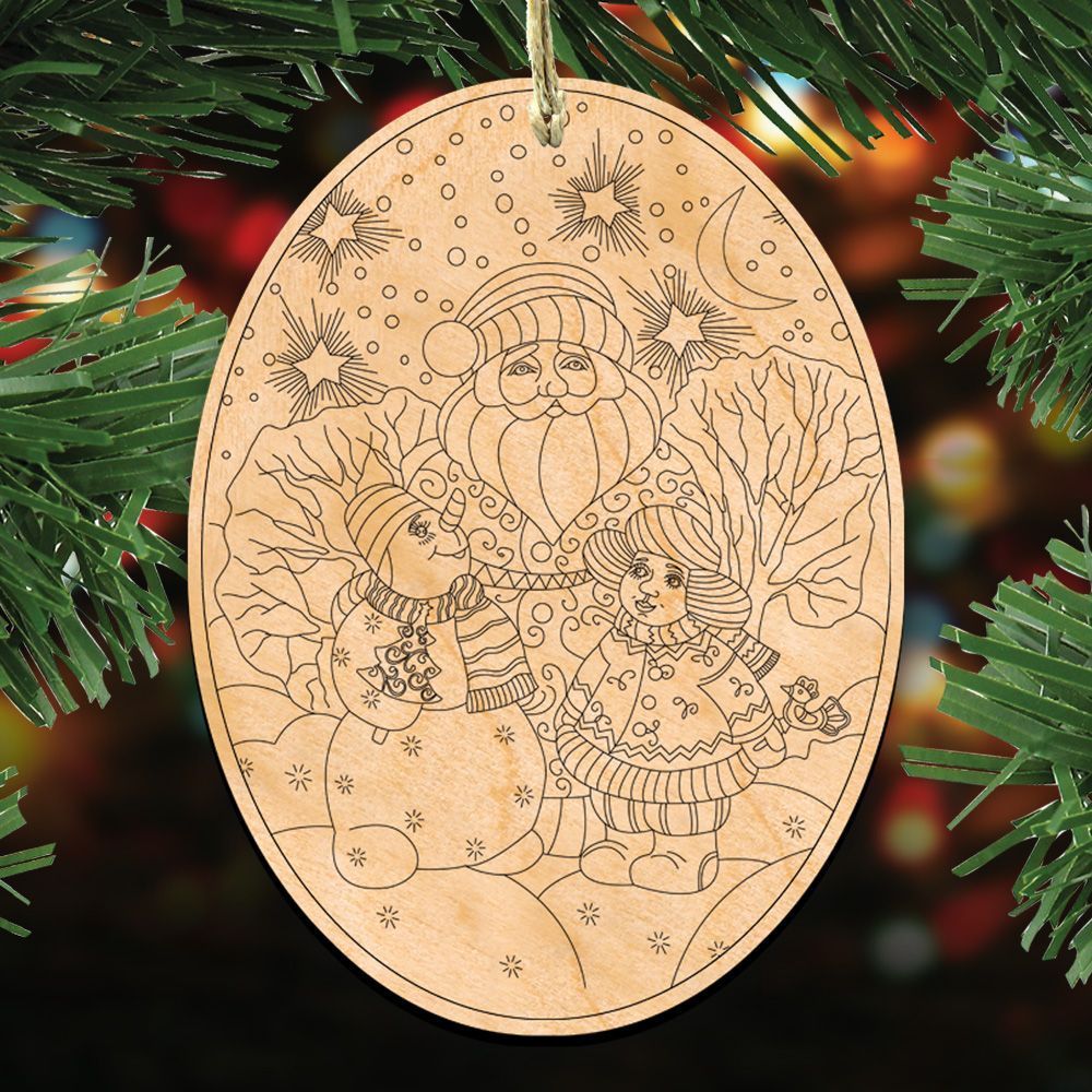 DIY Santa Egg Ornament 3 Set - 8374039-S3 by G. DeBrekht