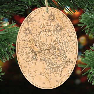 DIY Santa Egg Ornament 3 Set - 8374039-S3 by G. DeBrekht