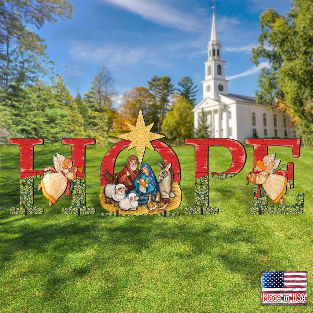 Hope Outdoor Nativity Set by G. DeBrekht - Nativity Holiday Decor - 8121461F-S4L