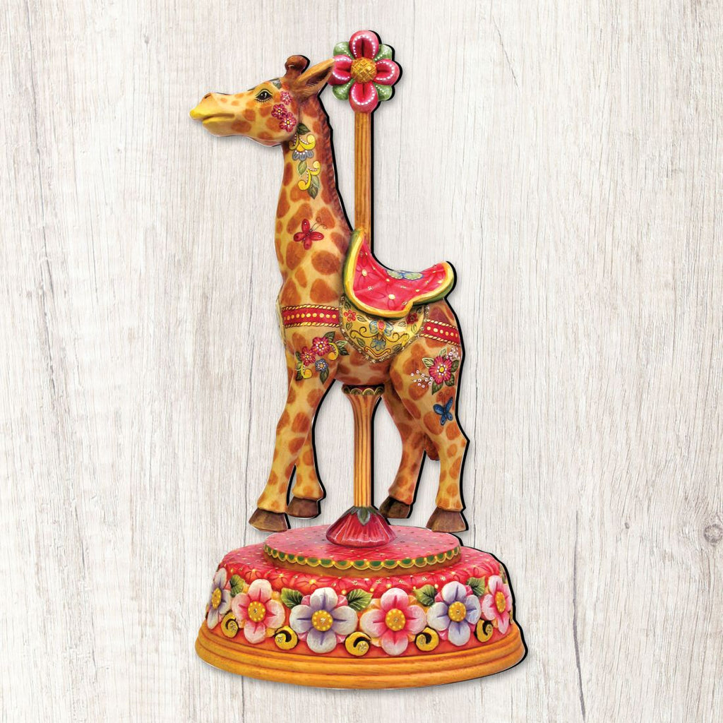 Carousel Giraffe Holiday Outdoor Decor Large Ornament by G. DeBrekht - Carousel Holiday Decor - 8114048M