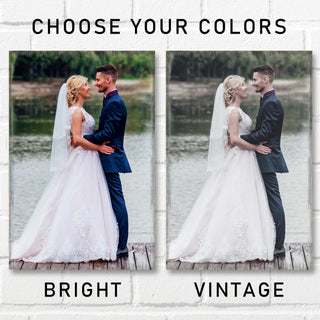 Personalized Gift Square Photo - Custom Portrait on Wood