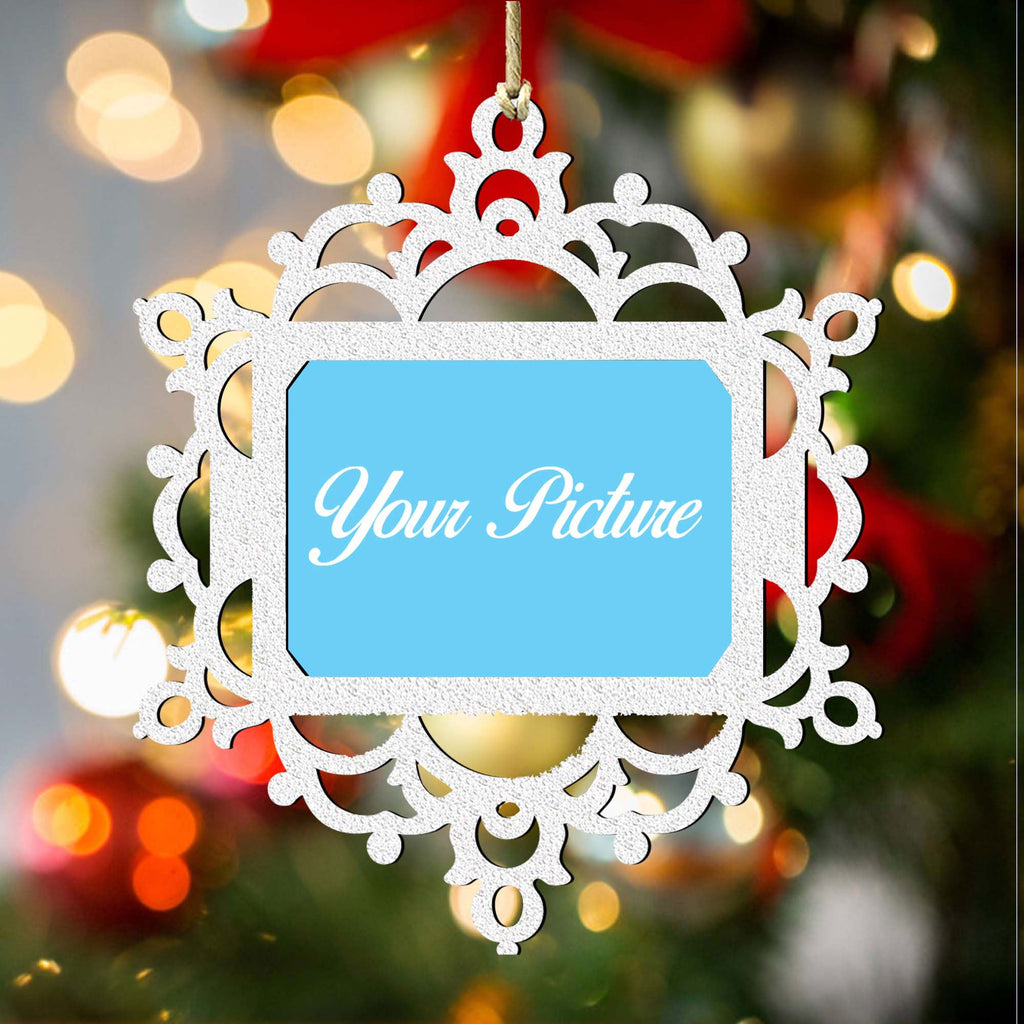 Snowflake Ornament Picture Frame Ornament for Photo by G.DeBrekht - 8141159PF
