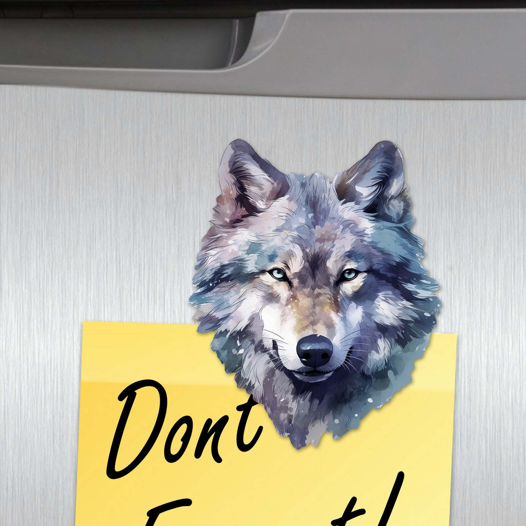 Enigmatic Wolves Decorative Eco Wood Magnets Set of 6 by G. Debrekht - Wildlife Decor - 8090113G-S6