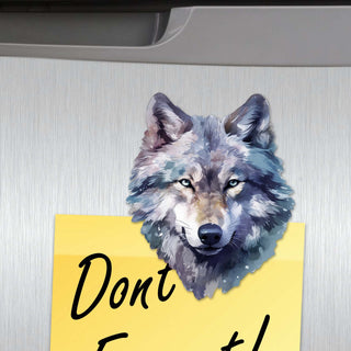 Enigmatic Wolves Decorative Eco Wood Magnets Set of 6 by G. Debrekht - Wildlife Decor - 8090113G-S6