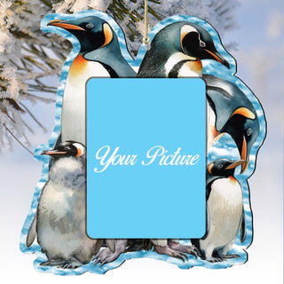 Penguin's Family Ornament Picture Frame Ornament for Photo by G. Debrekht - 8198542-2PF