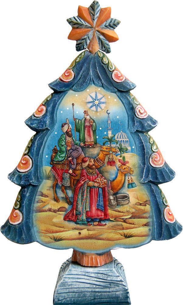 Wisemans Tree Christmas Figurine by G. DeBrekht - Christmas Decor - 588045L