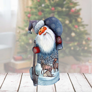 Along the Ride Santa Hand-Painted WOODCARVED Masterpiece by G. DeBrekht - Christmas Decor - 8214475 *** PRE-ORDER - Handmade Just for You! ***