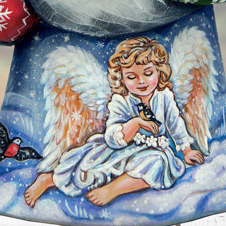 Little Angel Santa Hand-Painted WOODCARVED Masterpiece by G. DeBrekht - 821474 *** PRE-ORDER - Handmade Just for You! ***