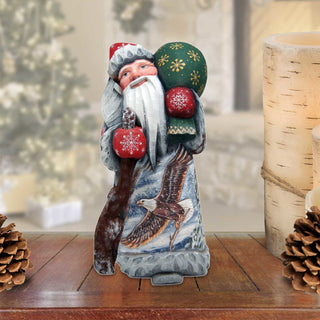 Eagle Santa Hand-Painted WOODCARVED Masterpiece by G. DeBrekht - Wildlife Holiday Decor - 8215112-2