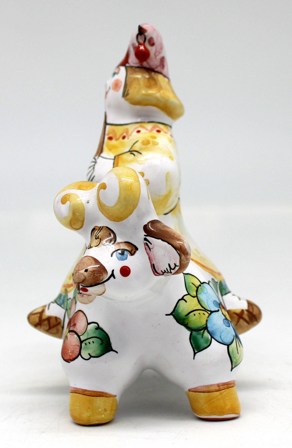 One-of-a-Kind Funny Clown Unique Hand Painted Porcelain Holiday Decor 5