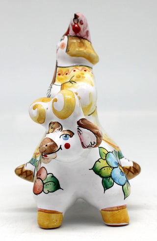 One-of-a-Kind Funny Clown Unique Hand Painted Porcelain Holiday Decor 5