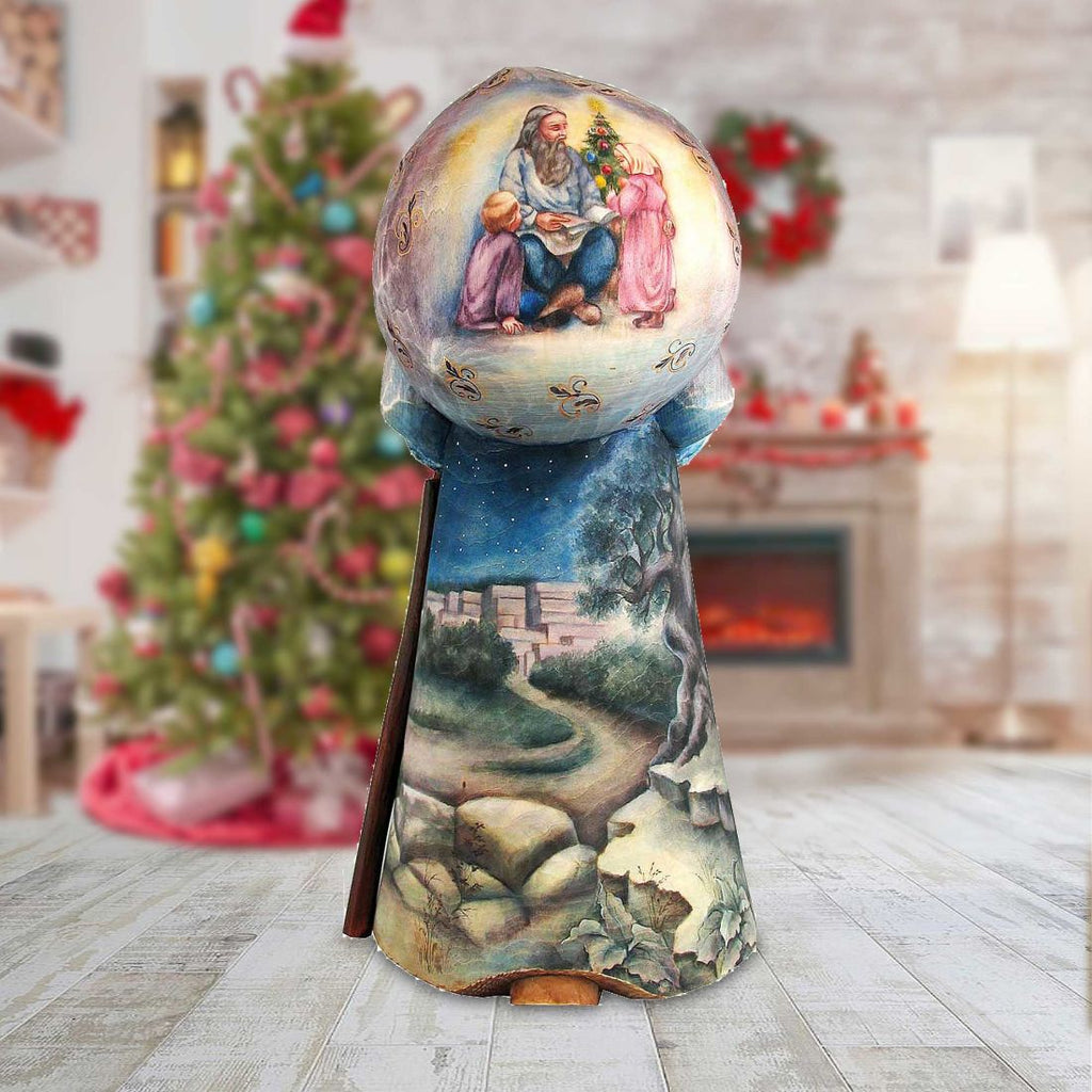 Nostalgic Nativity Hand-Painted WOODCARVED Masterpiece by G. DeBrekht - Nativity Holiday Decor - L2917352