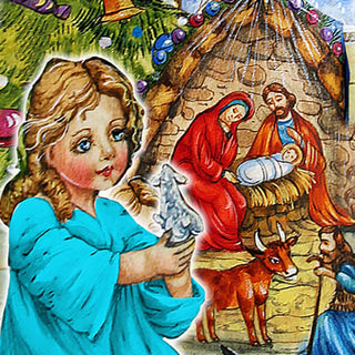 Christmas Night Greetings Santa Handcrafted Christmas Figurine - G. DeBrekht - Christmas Santa Snowman Decor - 531222