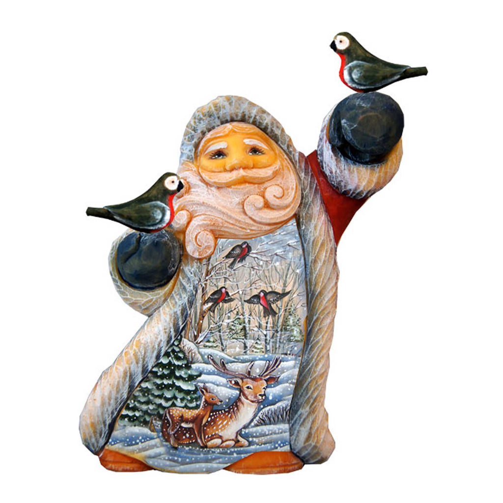 Winter Fawn Tiny Tale Santa Christmas Figurine by G. DeBrekht - Christmas Santa Snowman Decor - 561624