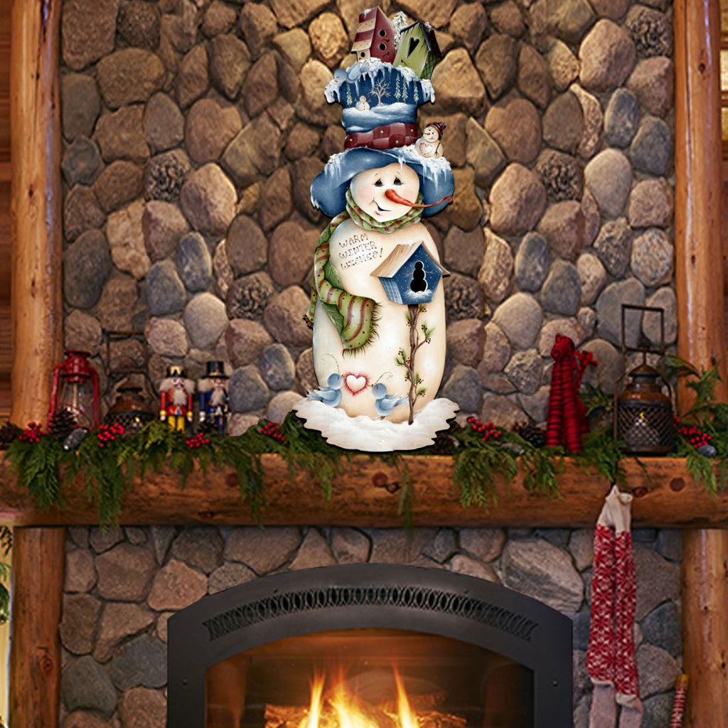 Freezing Frank Christmas Door Decor by Jamie Mills-Price - Christmas Santa Snowman Decor - 8457515H