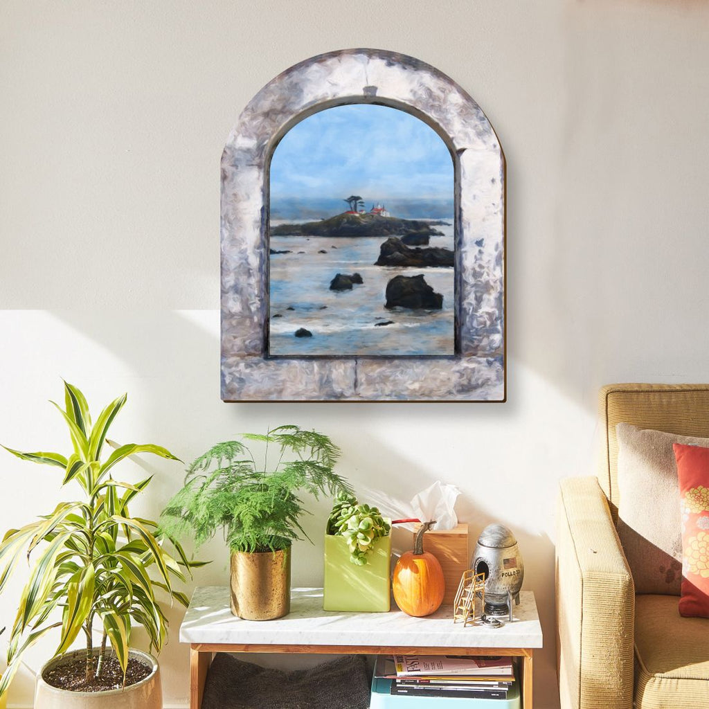 Lost Island Wooden Wall Art by G. DeBrekht - Coastal Sea-Life Decor - 8491003W