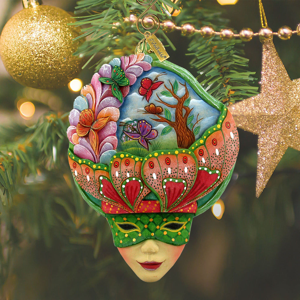 Carnival Mask Sculpted Ornament by G. DeBrekht - 621144