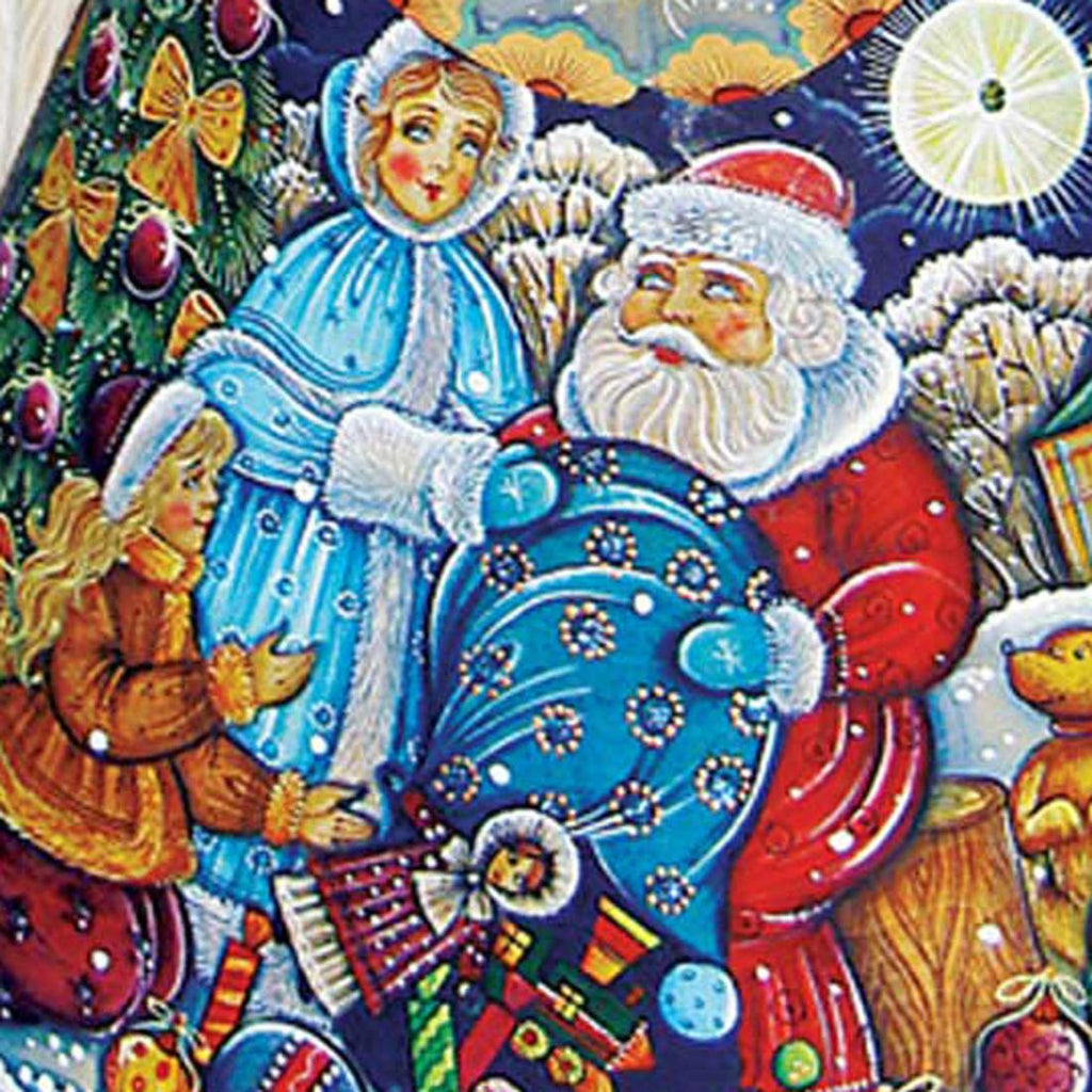 Santa Gift Giver Angel Hand-Painted WOODCARVED Masterpiece by G. DeBrekht - Nativity Holiday Decor - 251146