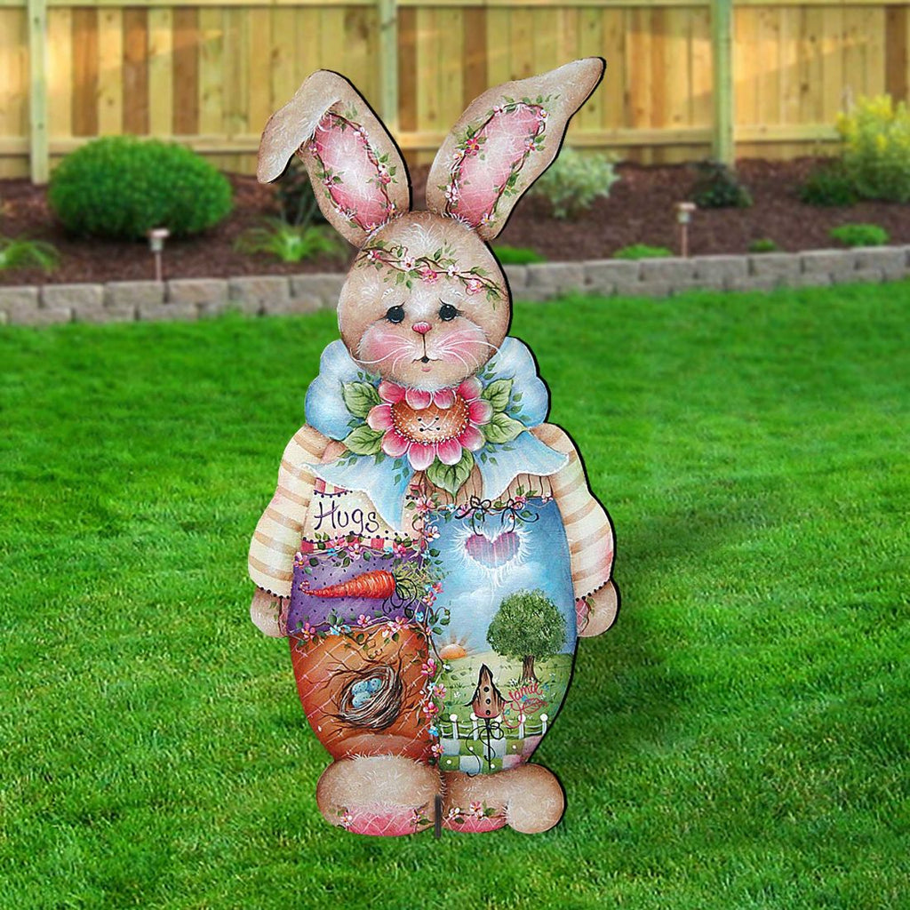 Bunny Easter Yard Sign by Jamie Mills-Price - Easter Spring Decor - 8457601F