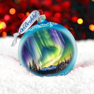 Northern Lights Glass Ornament – Handcrafted Mercury Glass Ornament - Wildlife Holiday Decor by G. DeBrekht - 73397