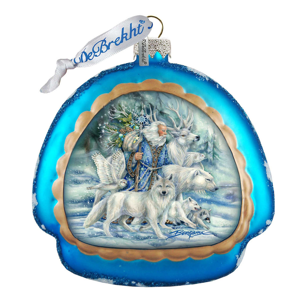 Cool Winds Father Winter Glass Ornament by J. Bergsma - Christmas Decor - 756-862-JB