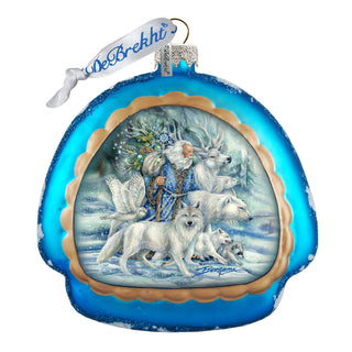 Cool Winds Father Winter Glass Ornament by J. Bergsma - Christmas Decor - 756-862-JB