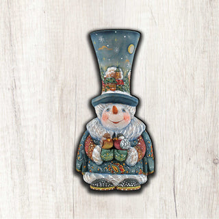 Old World Christmas Snowman Door Decor by G. DeBrekht - Christmas Santa Snowman Decor - 8116420H
