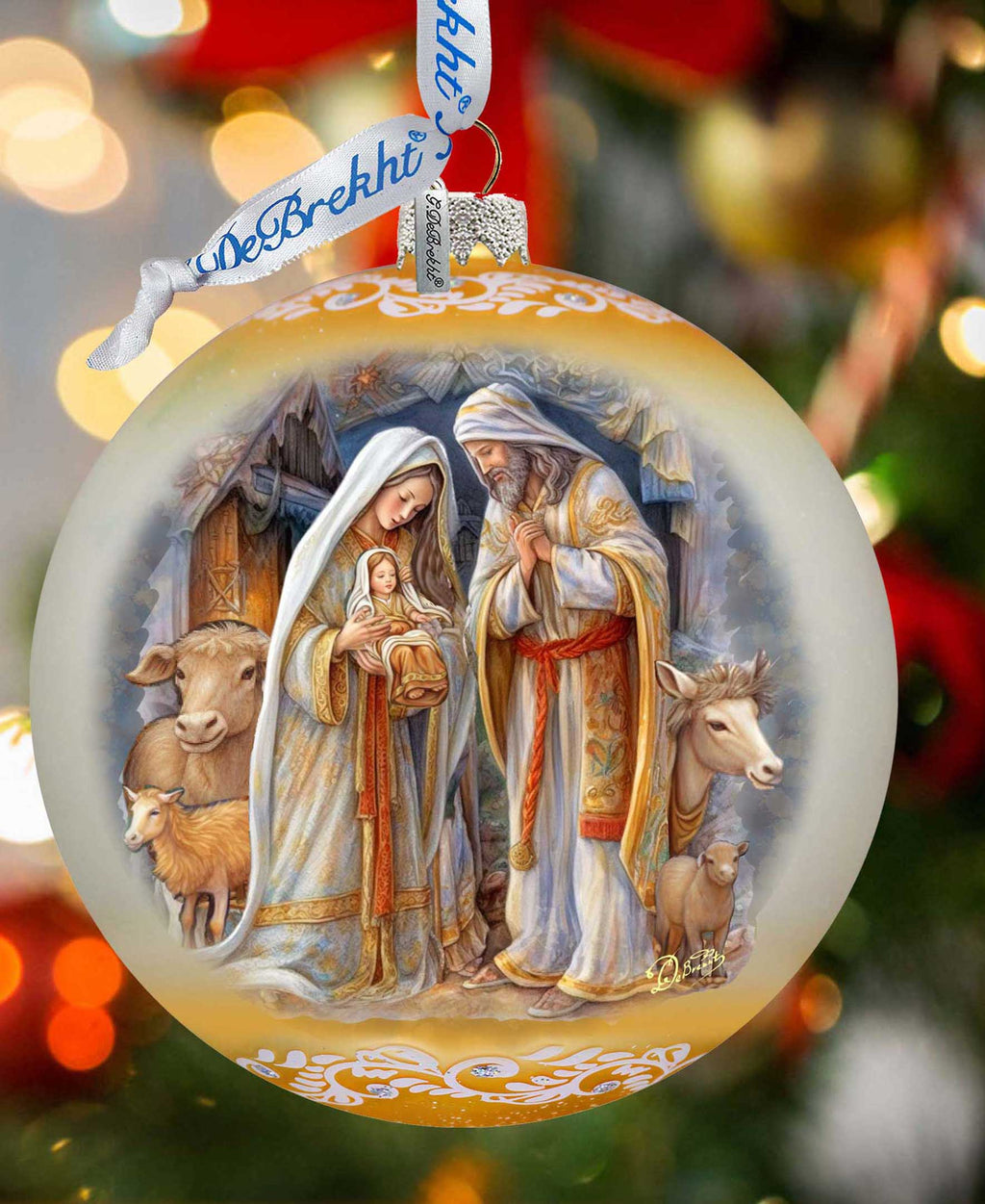 Large Glass Ornament - Nativity Chronicles Holiday Decor by G. Debrekht - Christmas Holiday Decor - 73964