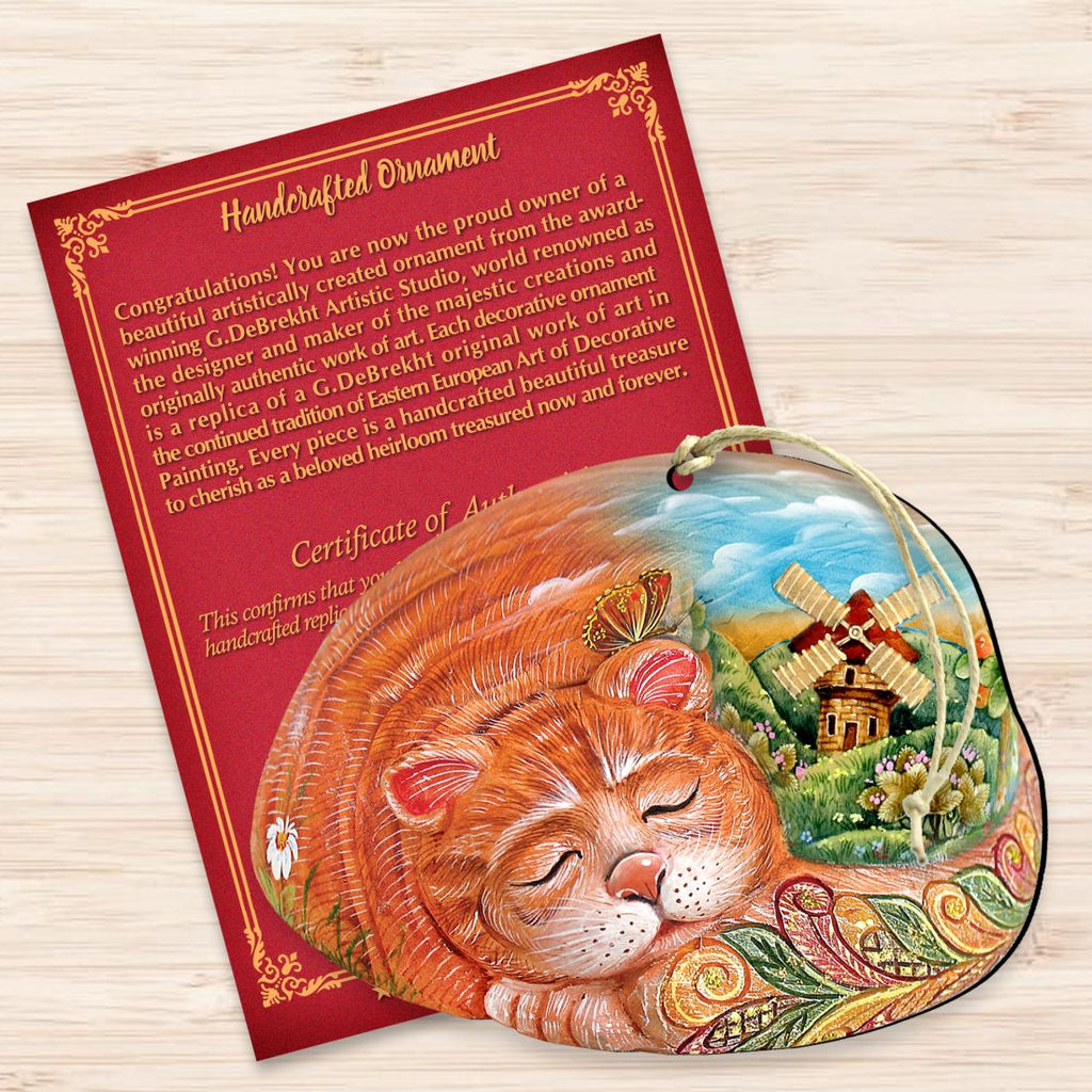 Kitten Wooden Ornaments Christmas by G. DeBrekht - Easter Spring Decor - 8185251