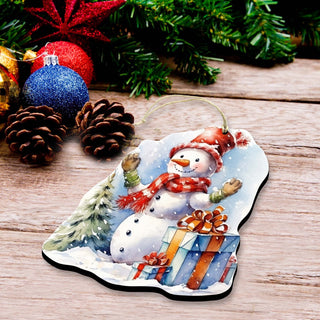 Christmas Is Here Decorative Eco Wood Ornaments Set of 3 by G. Debrekht - Christmas Decor - 8091028-S3