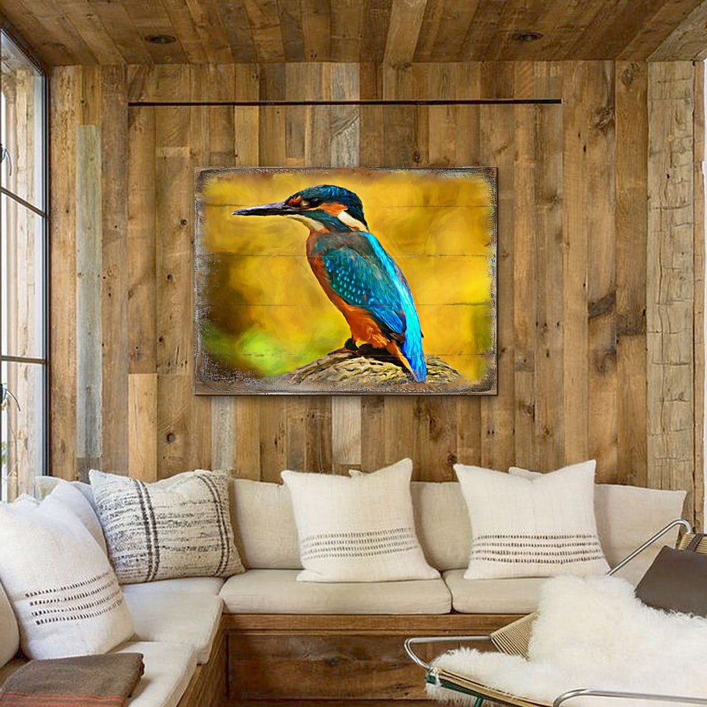 Alyra Bird Art Wooden Wall Art by Nature Wonders - Nature Wildlife Decor - 95298B