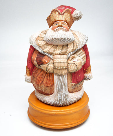 Christmas Workshop Story Santa Musical Figurine on Wooden Base 9