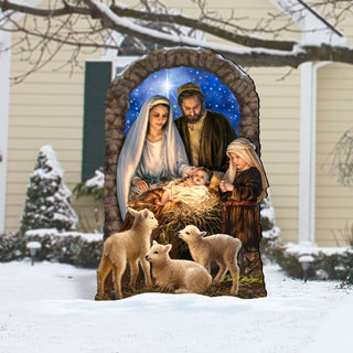 Miracle Nativity Outdoor Decor by D. Gelsinger - Nativity Holiday Decor - 8461042-1F-1201