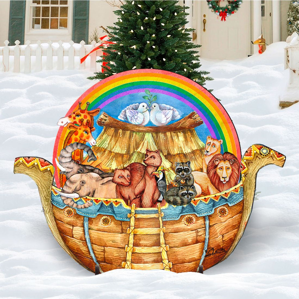 Noah's Ark Nativity Outdoor Decor by G. DeBrekht - Nativity Holiday Decor - 8114050F