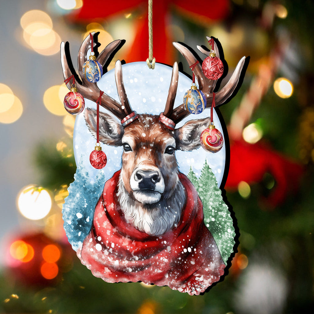 Christmas Mood Wooden Ornaments by G. Debrekht Christmas Decor - 8611034