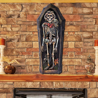 Skeleton Coffin Holiday Door Decor by G. DeBrekht - Halloween Decor - 8652797H