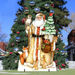 Ivory Santa Christmas Outdoor Decor by Susan Winget - Christmas Santa and Snowman Decor - 8471106F-SW